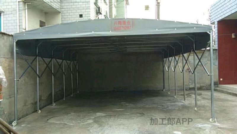 专业电动雨棚  膜结构停车棚