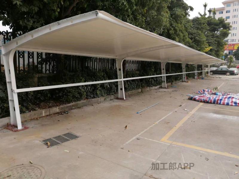 专业电动雨棚  膜结构停车棚