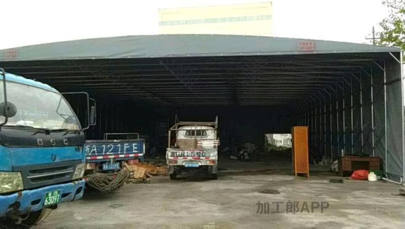 1. 浙江义乌专业电动推拉雨棚 膜结构停车棚