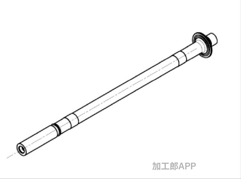 拉杆轴加工，机加件